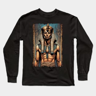 Ancient Egyptian Pharaoh in the Temple Long Sleeve T-Shirt